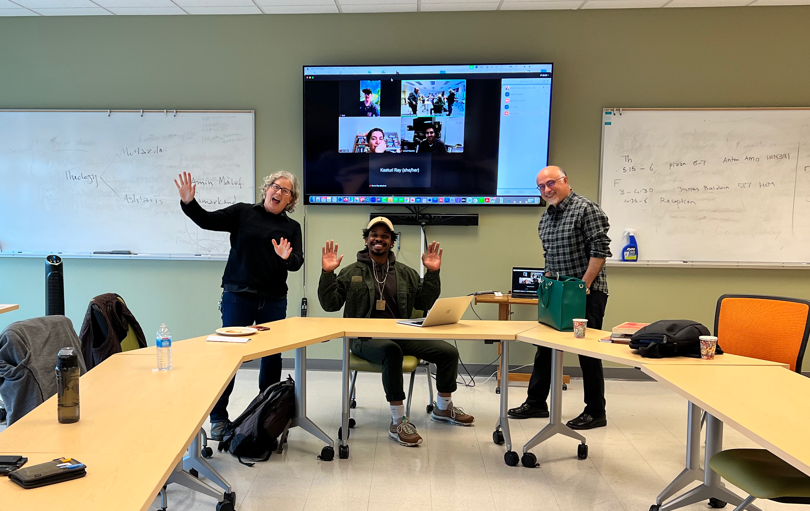 SFSU Philosophy professors with Dwight Lewis