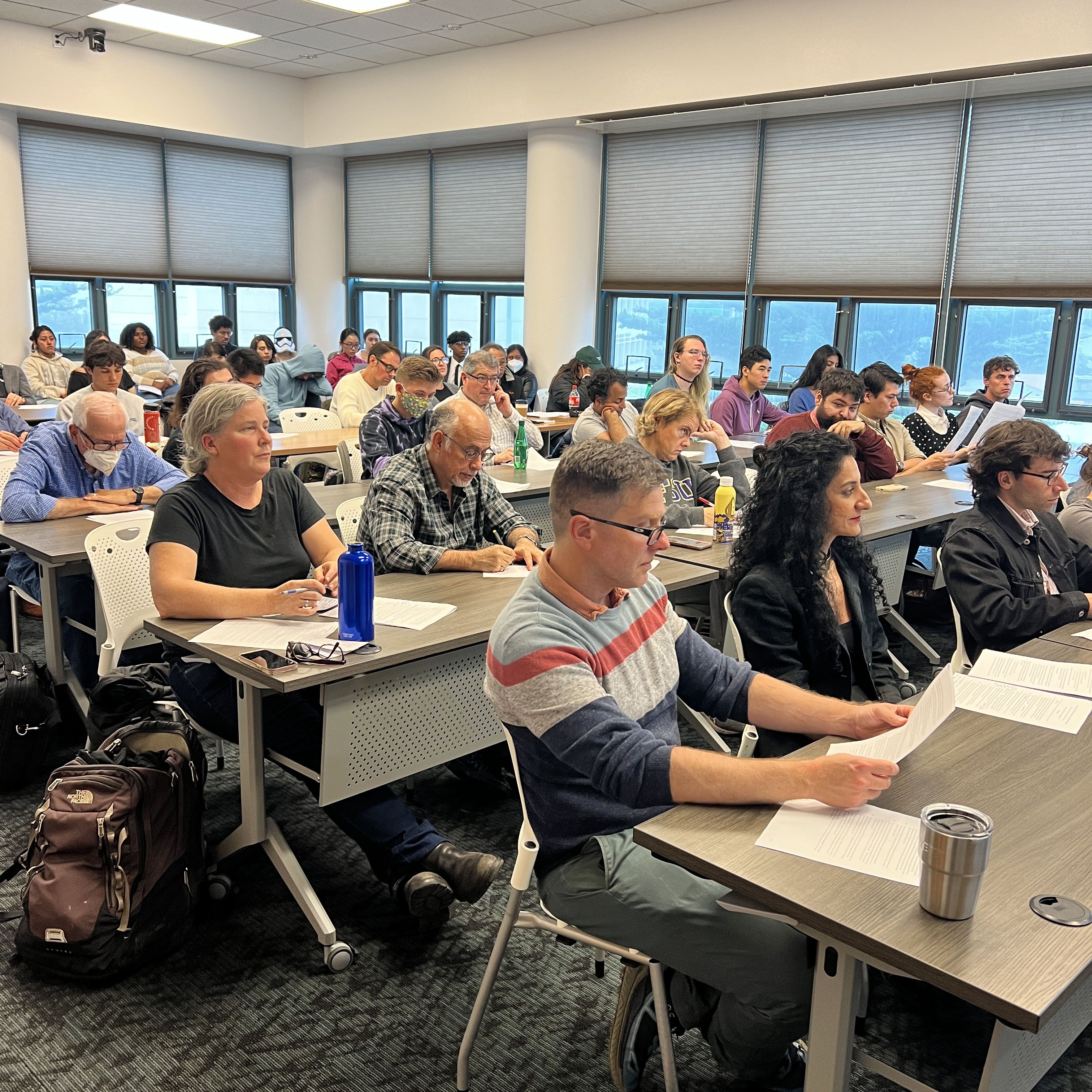 SFSU faculty and students engaging with Prof. Sandoval